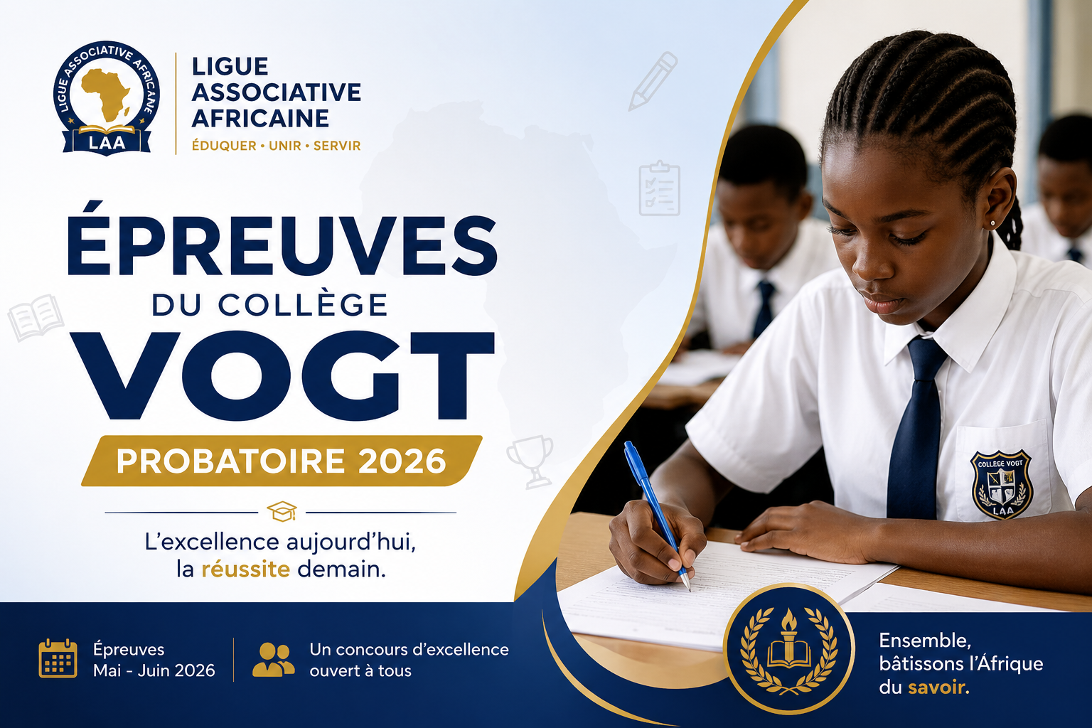 Épreuves du collège Vogt Probatoire 2026