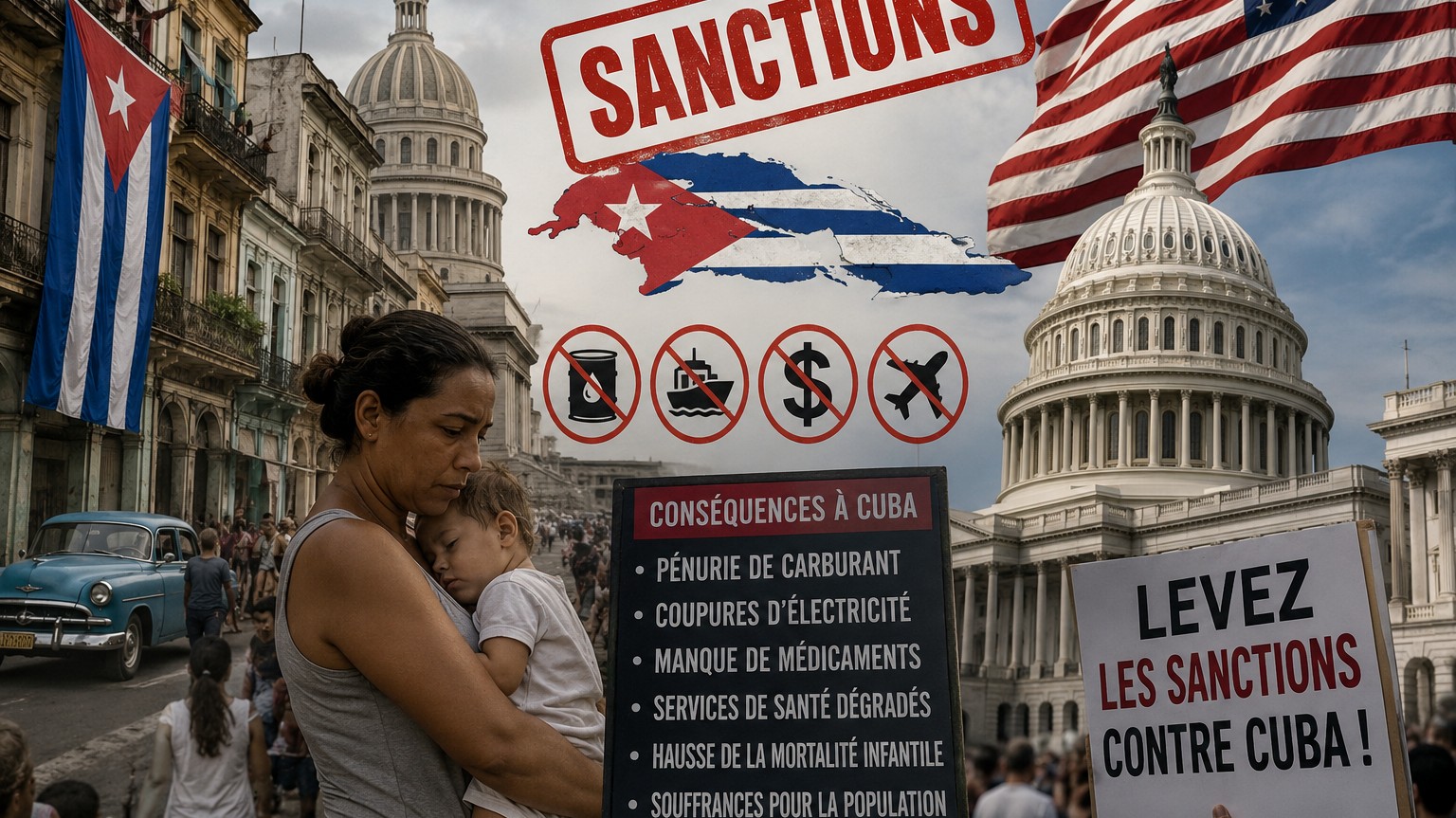 Cuba sous sanctions : quand la géopolitique frappe les plus vulnérables