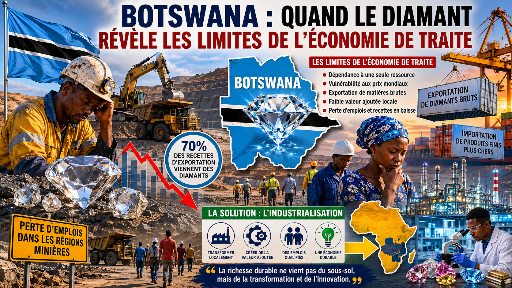 Botswana : quand le diamant révèle les limites de l'économie de traite
