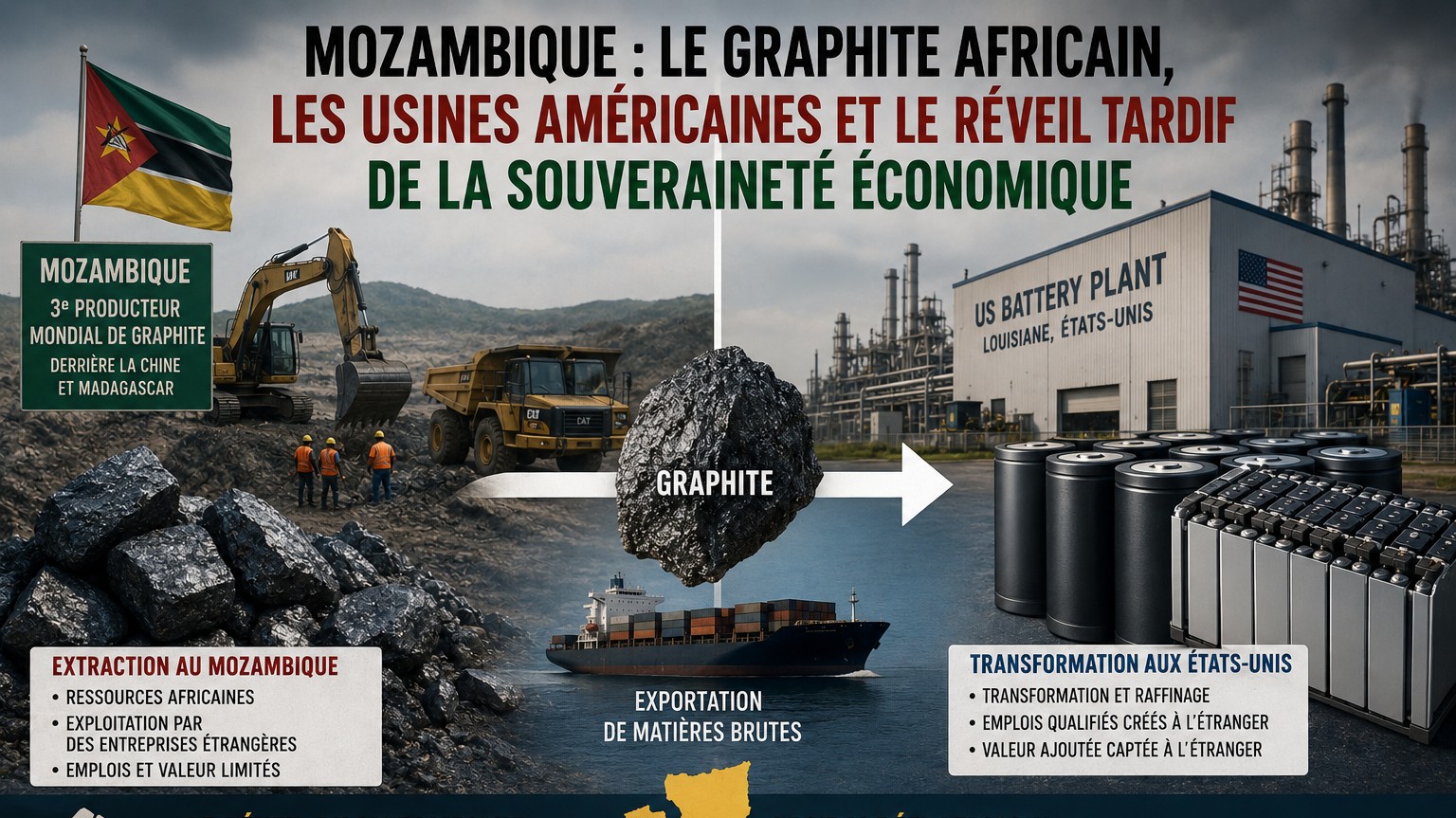 Mozambique : le graphite africain, les usines américaines et le réveil tardif de la souveraineté économique