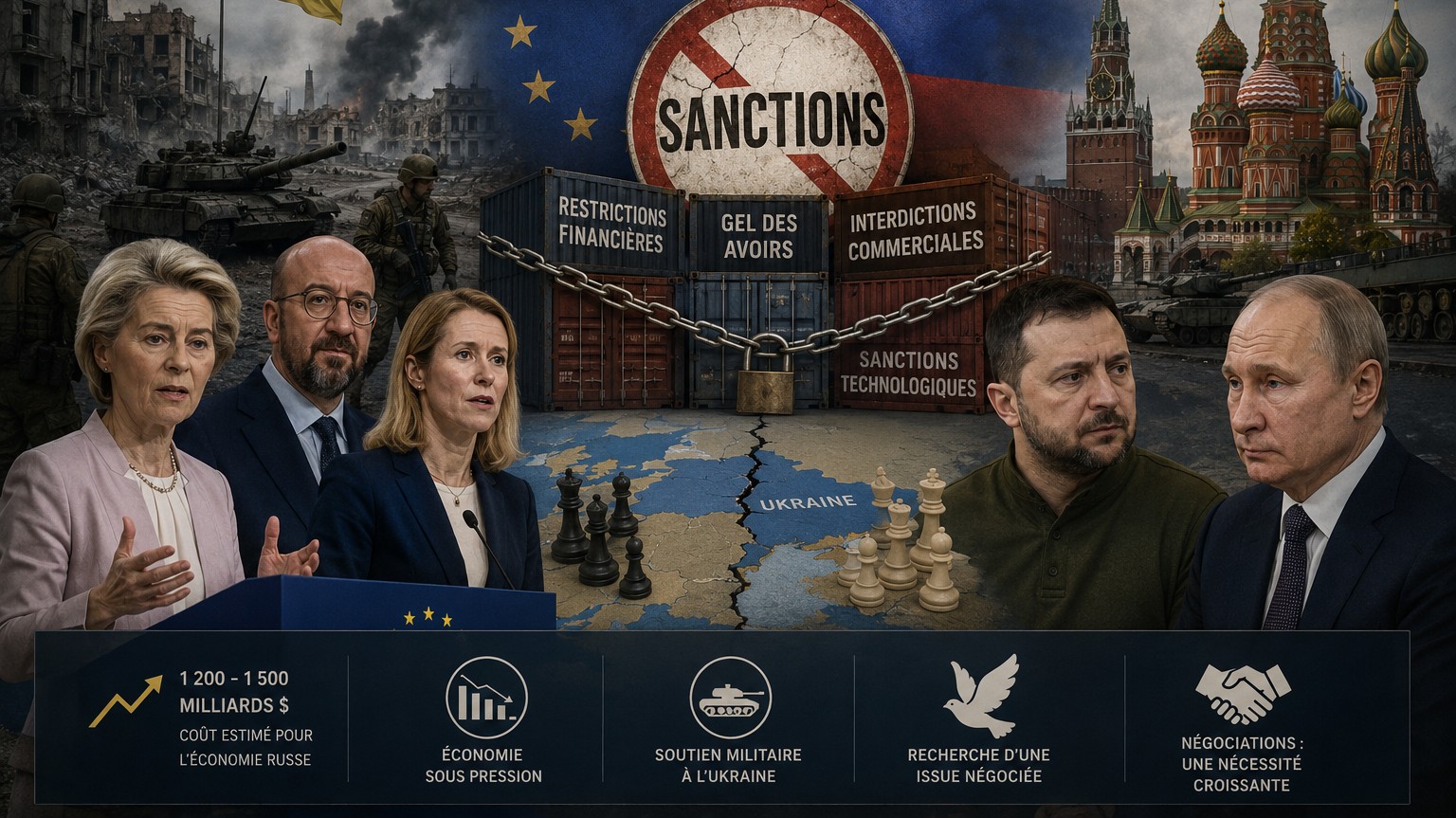 Ukraine : les nouvelles sanctions européennes peuvent-elles encore changer le cours de la guerre ?